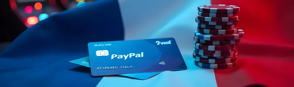 Carte PayPal utilisée pour effectuer des dépôts et retraits sécurisés sur les casinos en ligne