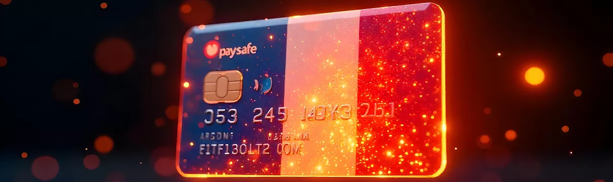 Carte Paysafecard rouge utilisée pour effectuer des dépôts sécurisés sur les casinos en ligne