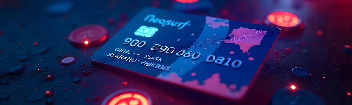 Carte prépayée Neosurf bleue utilisée pour les dépôts dans les casinos en ligne